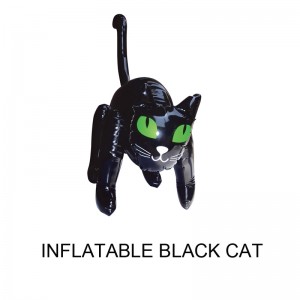 Nafukovací Halloween dekorace rekvizity černá kočka